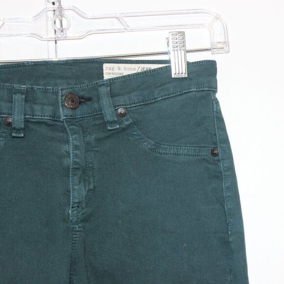 Rag & Bone Ombré Green jean legging Women Size 25 - Picture 6 of 12